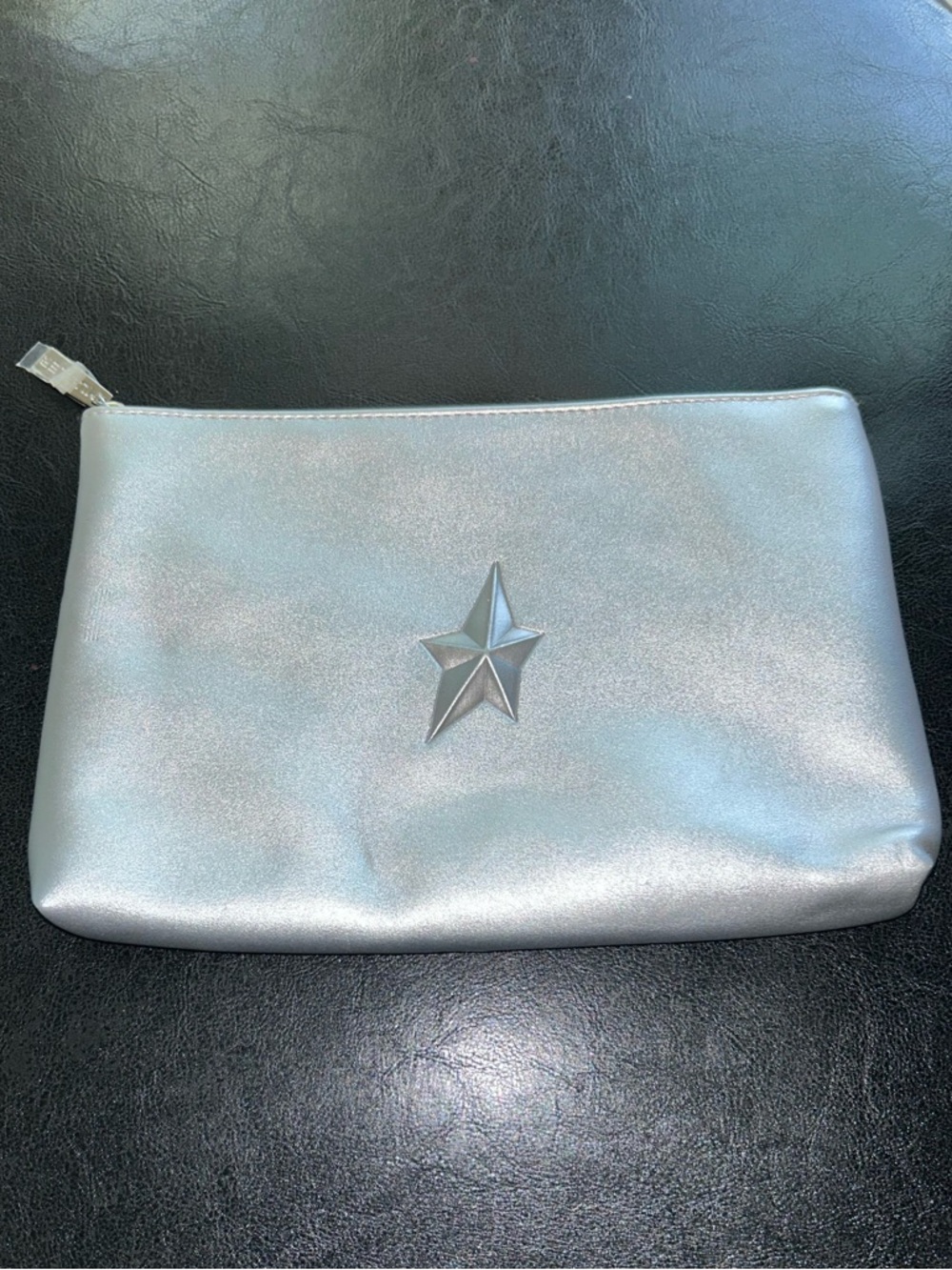 Mugler Silver Star Zip Pouch